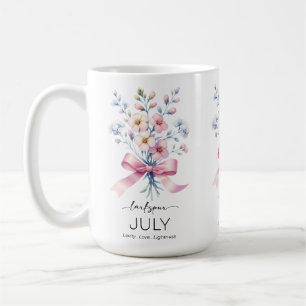 Mug Belle Fleur de Mois de Naissance/Narcisse/Mars