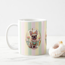 Belle French Bulldog Pastel Lines Cottagecore