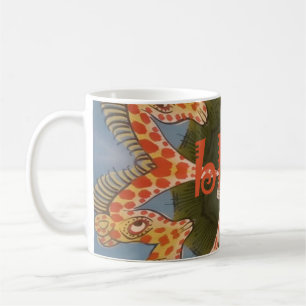 Mug Belle Giraffe colorée extraordinaire africaine vie