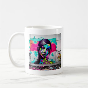 Mug Belle Graffiti Art Woman sur