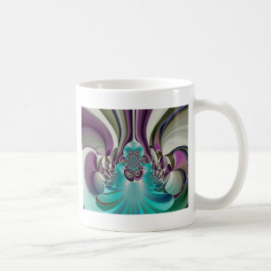 Mug Belle impression Angélique Purple et Cyan Abstrait