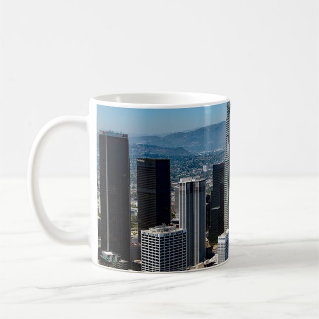 Mug Belle ligne Skyline du centre-ville de Los Angeles (Gauche)