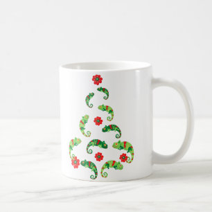 Mug Belle Lizard Vert Arbre de Noël