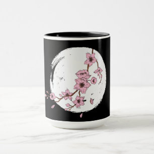 Mug Belle lune de fleurs de cerisiers
