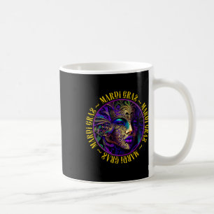 Mug Belle Mardi Gras Femme En Masque Mardi Gras