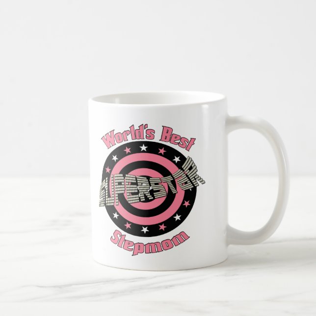 Mug Belle-mère de superstar dans le rose (Droite)
