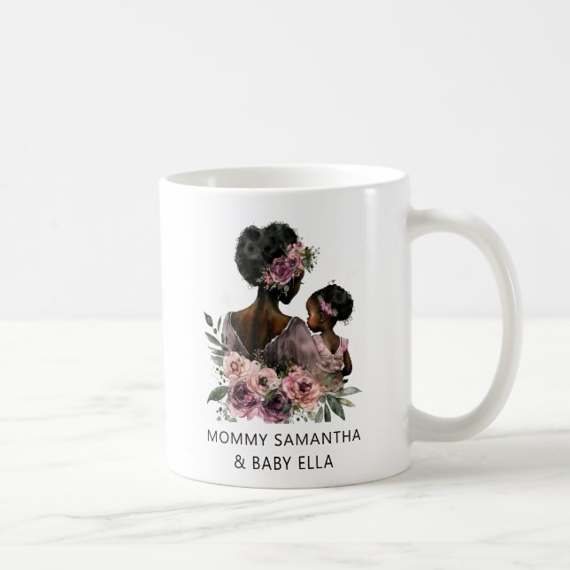 Mug Belle mère et fille noire (8) (Droite)