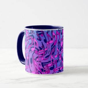 Mug Belle Musique Couleur Vif Design Dynamique