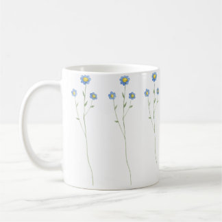 Mug Belle peinture à la main Forget-me-not