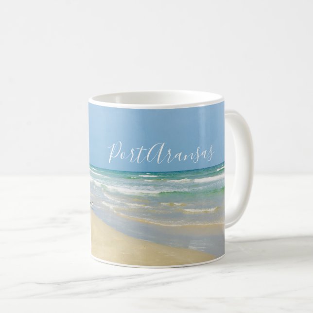 Mug Belle plage de Port Aransas (Devant droit)