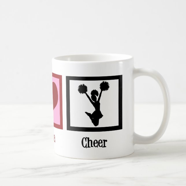 Mug Belle Pom-pom girl amour de paix (Droite)
