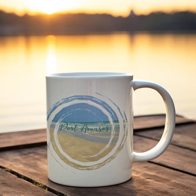 Mug Belle Port Aransas Texas Beach (Créateur téléchargé)