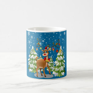 Mug Belle renne dans la neige