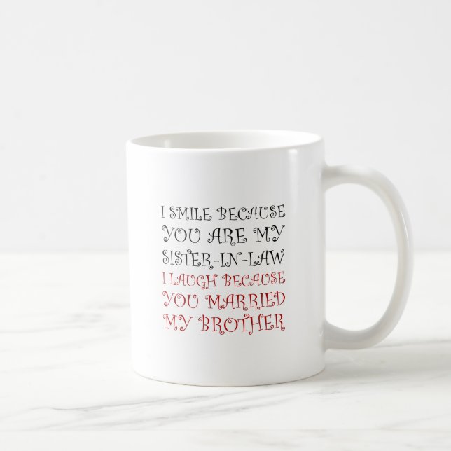 Mug Belle-soeur de sourire (Droite)