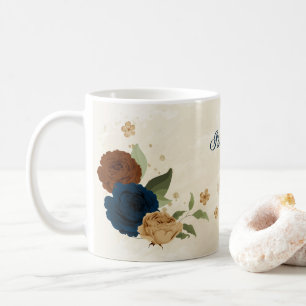 Mug Belle terre tonale marine florale