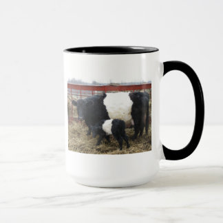 Mug Belle Vache Beltie et veau - Galloway Beltie