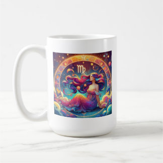 Mug Belle Virgo Femme avec Horoscope Info sur le dos