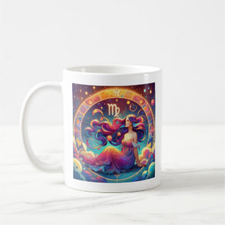 Mug Belle Virgo Femme avec Horoscope Info sur le dos