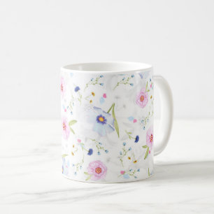 Mug Belles fleurs d'aquarelle de printemps par storema