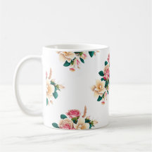 Belles fleurs design art pour les tasses, verre,