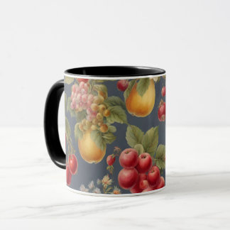 Mug Belles Fruits et Fleurs. Style français