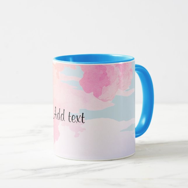 Mug Belles nuages pastel modèle-personnaliser (Devant droit)