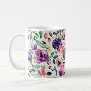 Mug Belles Pink Et Floral Violet