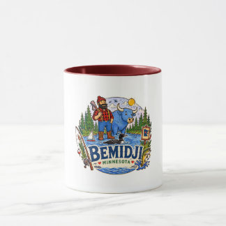 Mug Bemidji Minnesota Paul Bunyan & Babe the Blue Ox