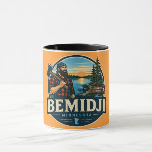 Mug Bemidji Minnesota Paul Bunyan Rustique Nord bois