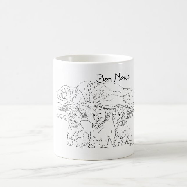 Mug Ben Nevis Ecosse avec Westies (Centre)