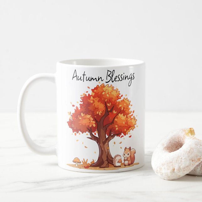 Mug Bénédiction d'automne (Avec donut)