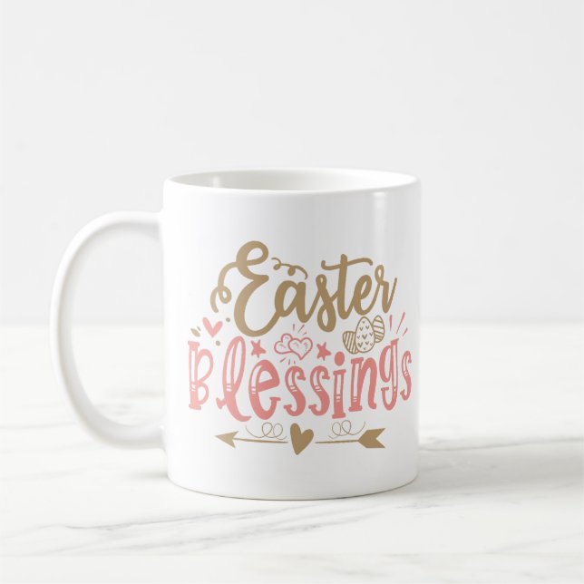Mug Bénédiction de Pâques Jolie citation (Gauche)