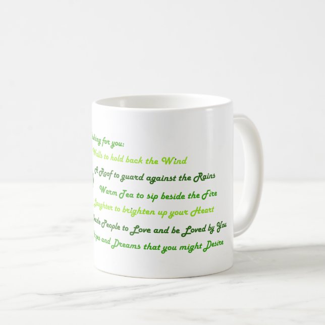 Mug Bénédictions irlandaises (Devant droit)