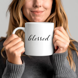 Mug Béni - Citation en Typographie Noire