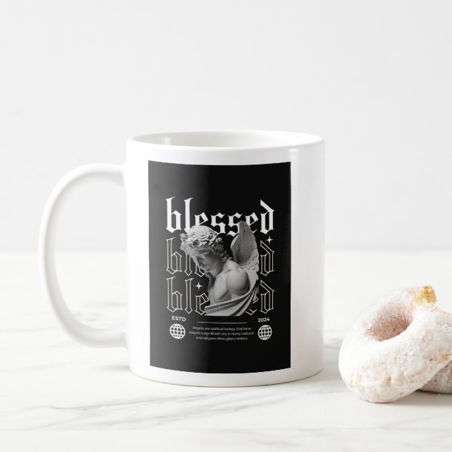 Mug Béni Par Un Ange (Avec donut)