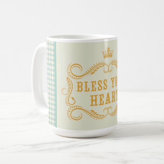 Mug Bénissez votre coeur Citation Sud (Devant gauche)