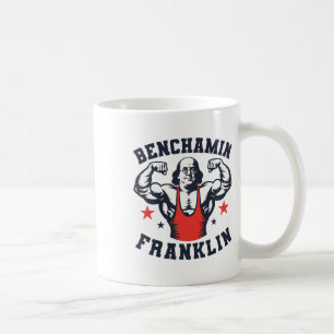 Mug Benjamin Benchamin Franklin Banc Presse Bodybuildi