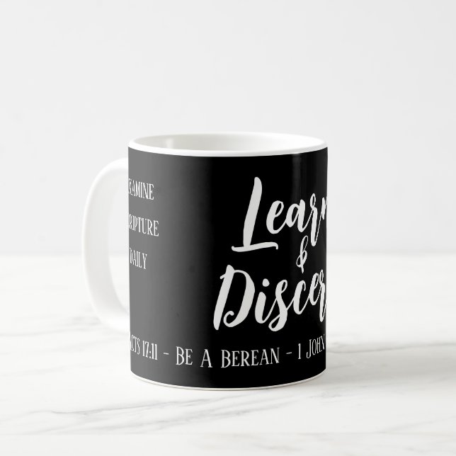 Mug Berean Search Scriphe Noir (Devant gauche)