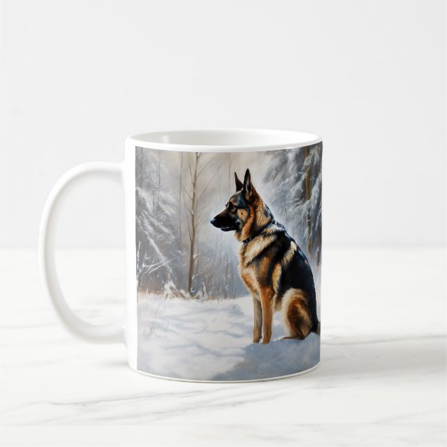 Mug Berger Allemand Laisser Neige Noël (Gauche)
