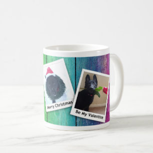 Mug Berger allemand noir Chiot vacances d'hiver Cl, ZK