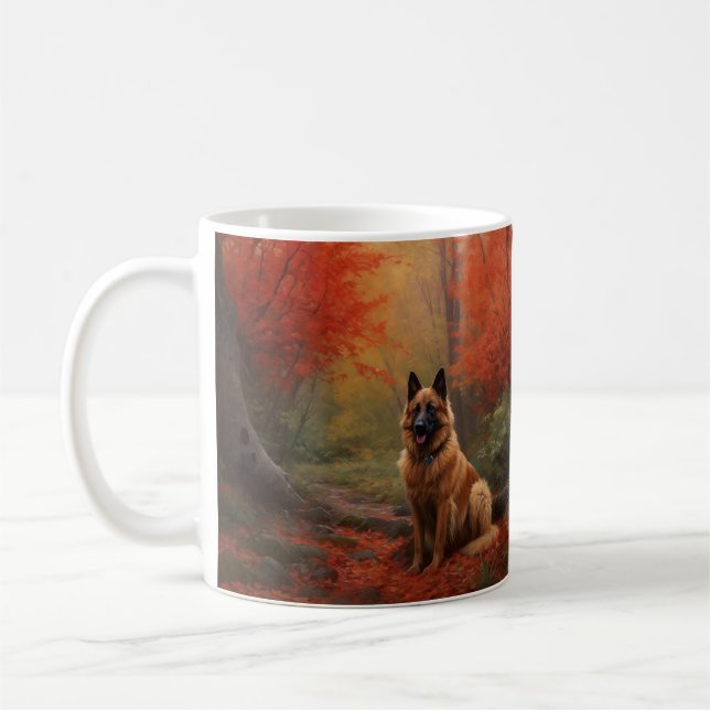 Mug Berger belge en automne Leaves automne Inspire (Gauche)