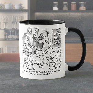 Mug Berger Travaille de chez lui avec son mouton