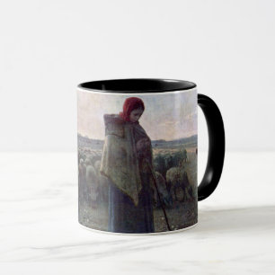 Mug Bergère avec son troupeau, Jean-François Millet