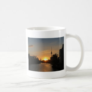 Mug Berlin Allemagne Skyline Night Carte Postale Ferns