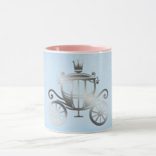 Mug Berline argentée élégante Princesse de conte de fé