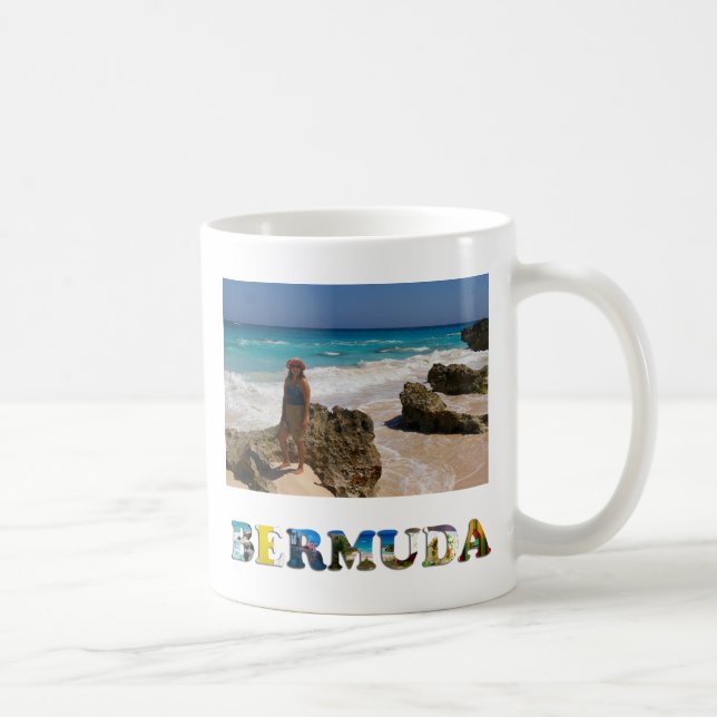 Mug Bermudes Vacances Photo Voyage Créer Votre Propre  (Droite)