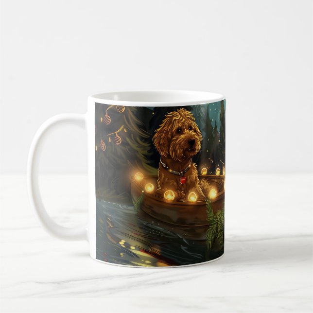 Mug Bernedoodle Noël Festival Voyage (Gauche)