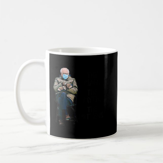 Mug Bernie Sanders Mittens Mème L'Homme Le Mythe Le M (Gauche)