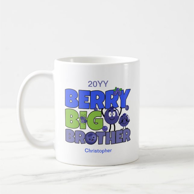 Mug Berry Big Brother - Pun à bleuets - frère (Gauche)