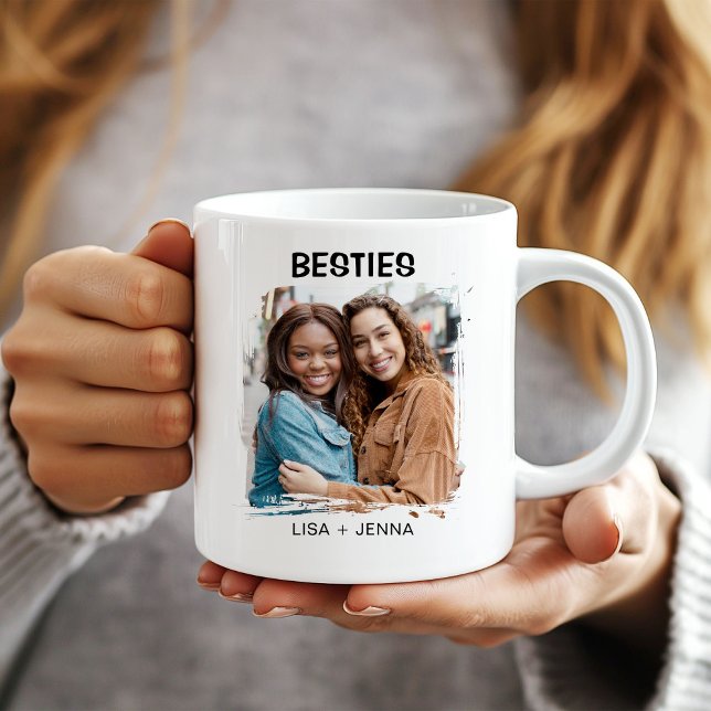 Mug Besoins simples et modernes Meilleurs amis Photo (Créateur téléchargé)